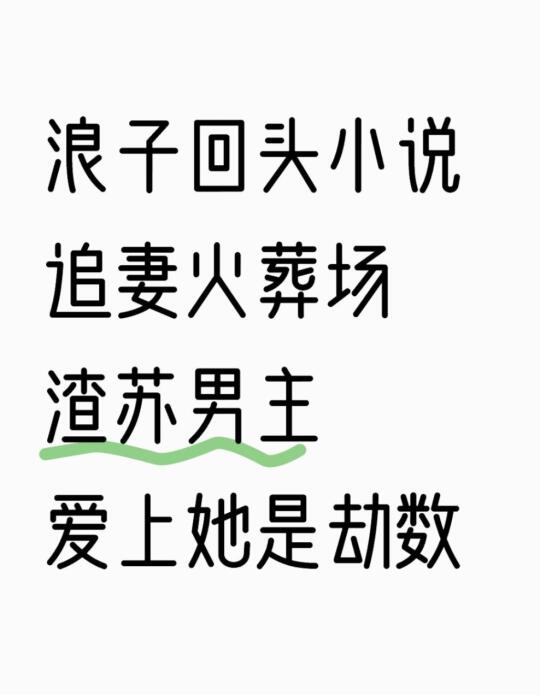 23本追妻火葬场小说  渣苏男主 浪子回头
