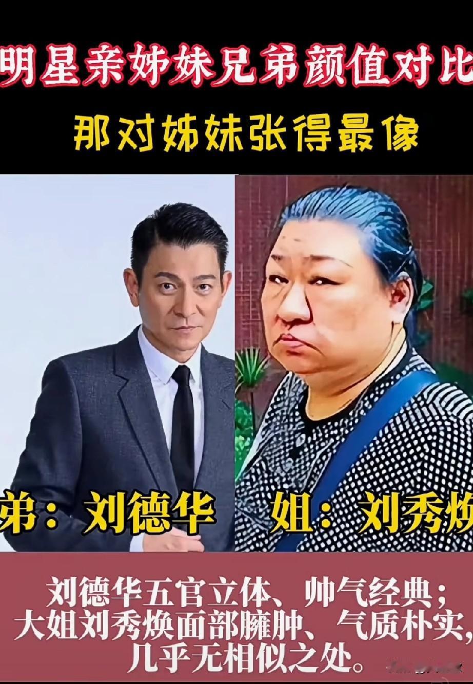 5对明星亲姐妹颜值对比
哪对长得最像啊？