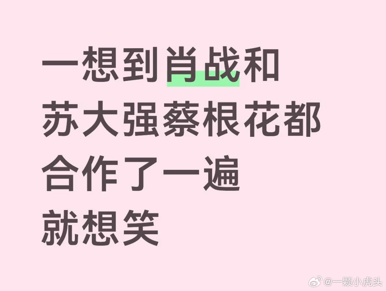 肖战和苏大强蔡根花都合作了一遍和倪大红老师合作《小城良方》，和涂凌老师合作《十日