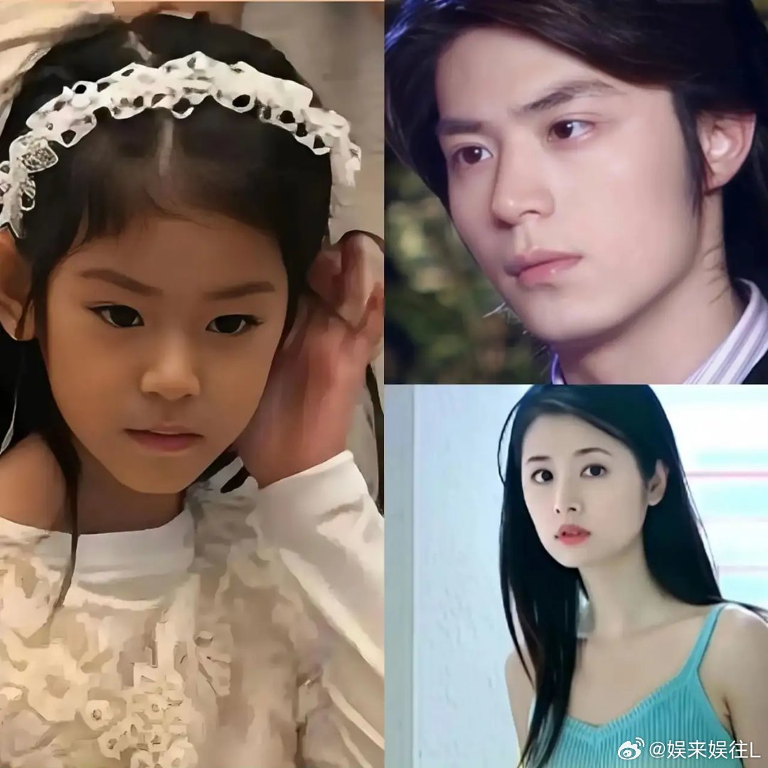 妈妈林心如的大眼睛眼若秋波，笑起来还有一对甜美的酒窝；爸爸霍建华更是五官精致帅气