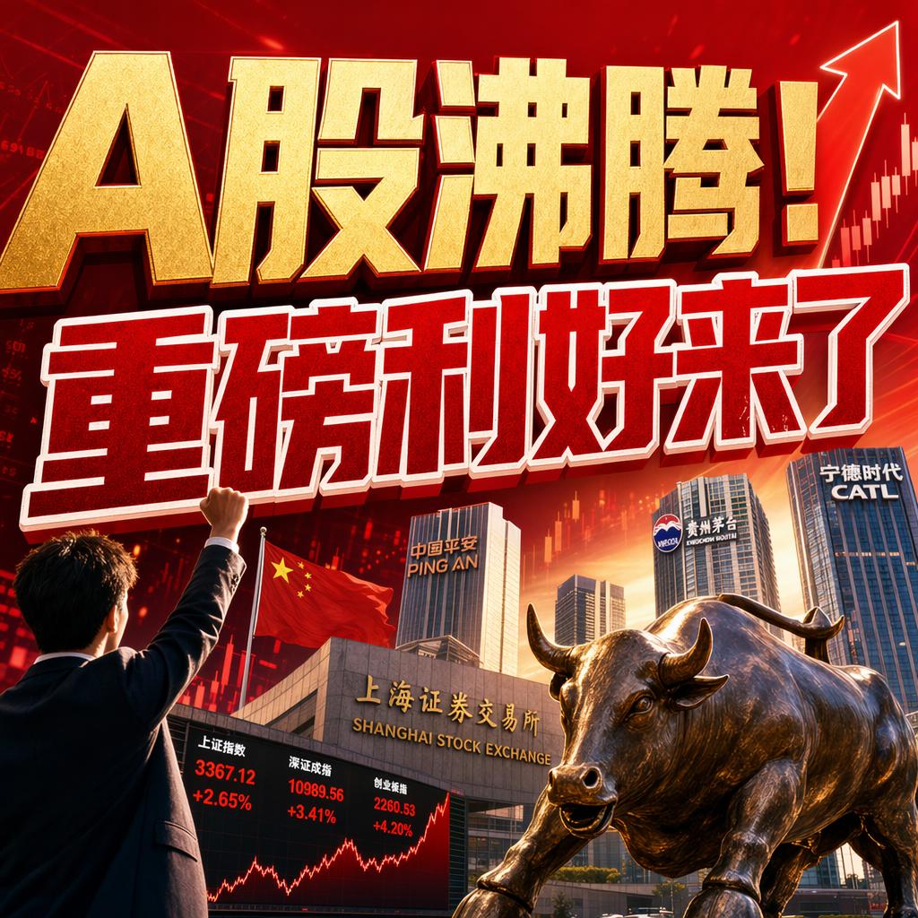 创业板指单日大涨5.3%，全市场超3900只个股上涨，超百股涨停。
这样的盘面，