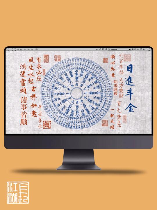 长江湖电脑分区壁纸｜日进斗金｜