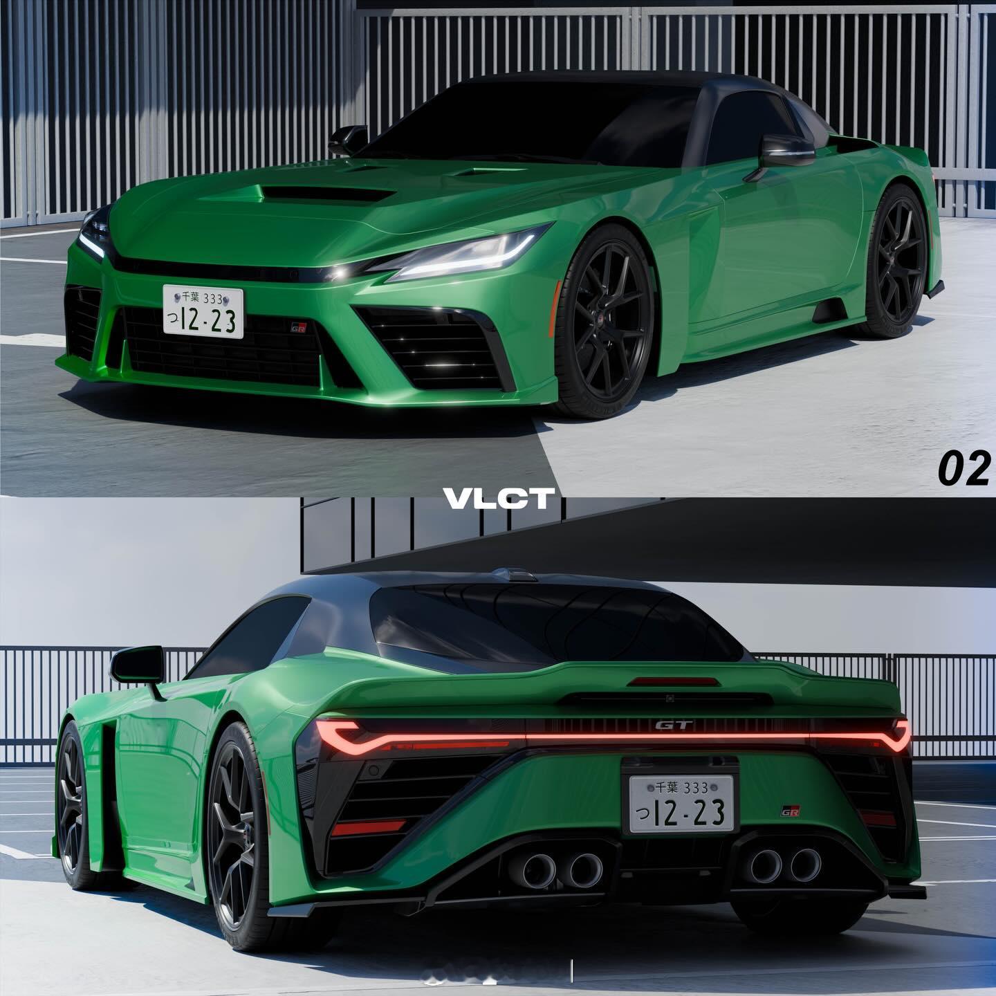 全新丰田GR GT 全新丰田GR GT五种非官方配色，大家觉得几号最好看