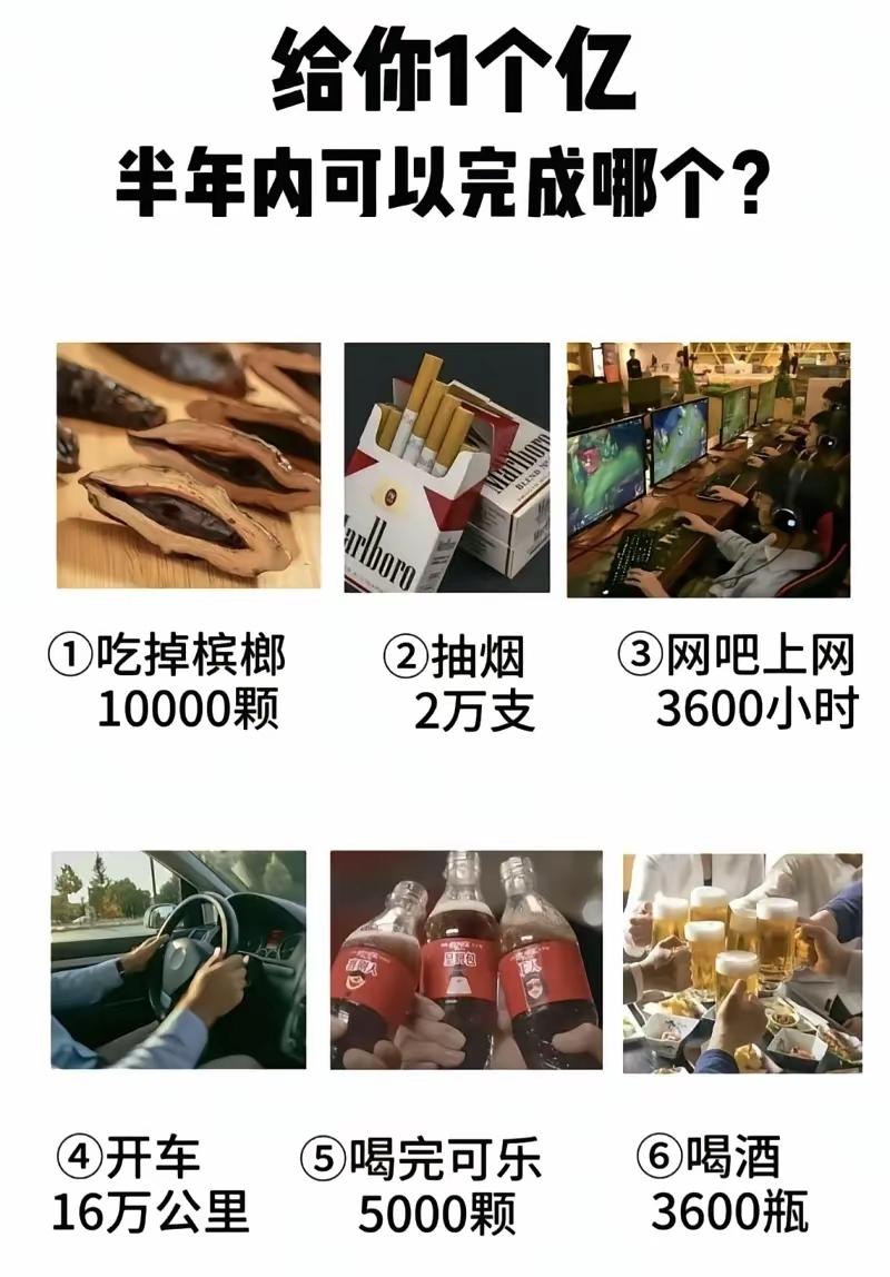 6选1，选一个，给你一个亿，你能完成哪个？