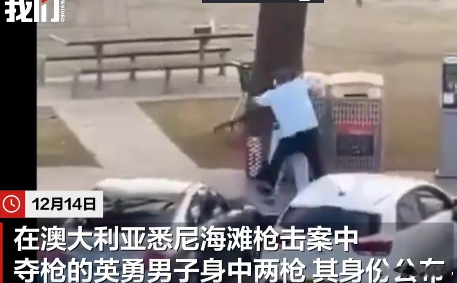 悉尼海滩英勇夺枪男子需接受手术 看名字，凶手是阿拉伯/阿富汗裔，救人的英雄也是 