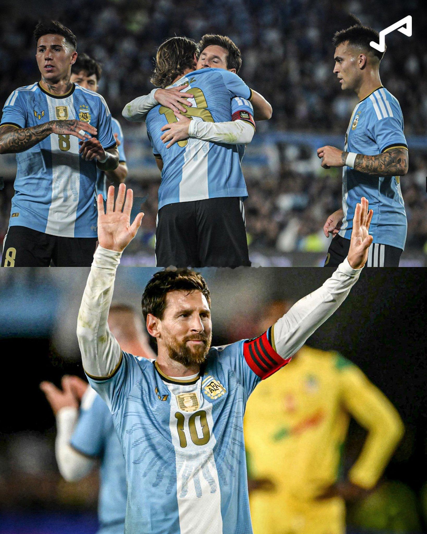 最终的杰作！🐐🇦🇷利昂内尔·梅西以最后一场神奇表演告别国际足坛：在3-0击