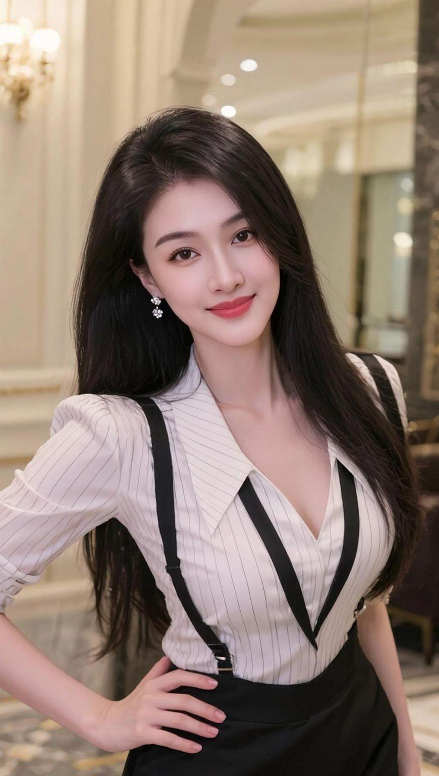 AI奢美写真 抖音ai创作 优雅气质 长发女孩 氛围感拍照