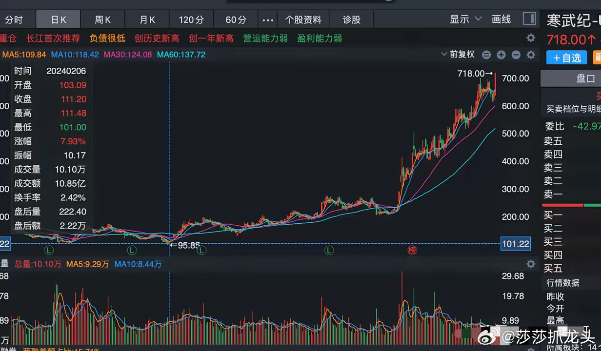 寒武纪暴涨10.55%，创历史新高，这次机构赢了，给我们3个启示！寒武纪过去一年