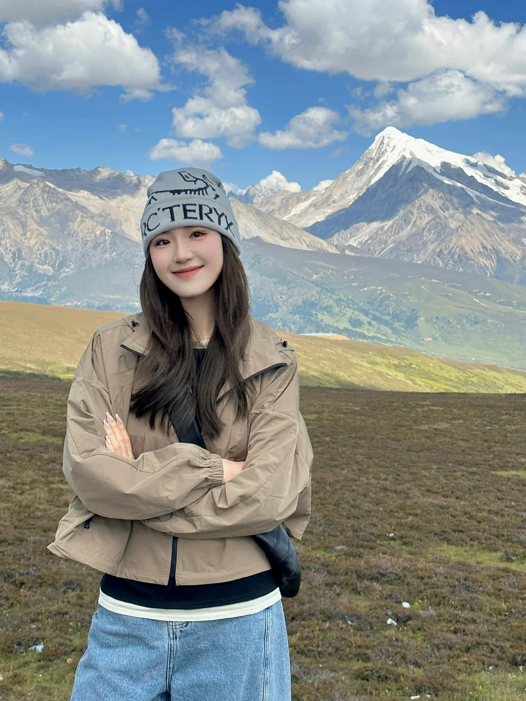 站在雪山边上🏔️