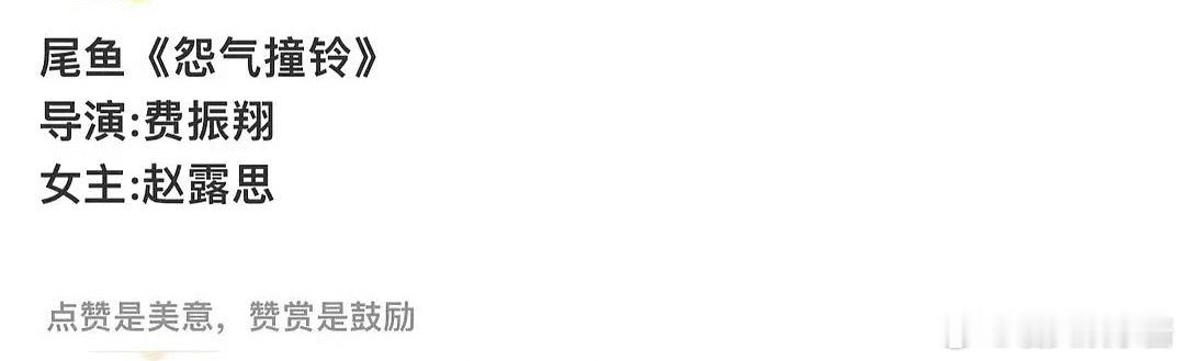 《怨气撞铃》🍉主演赵露思，期待吗 