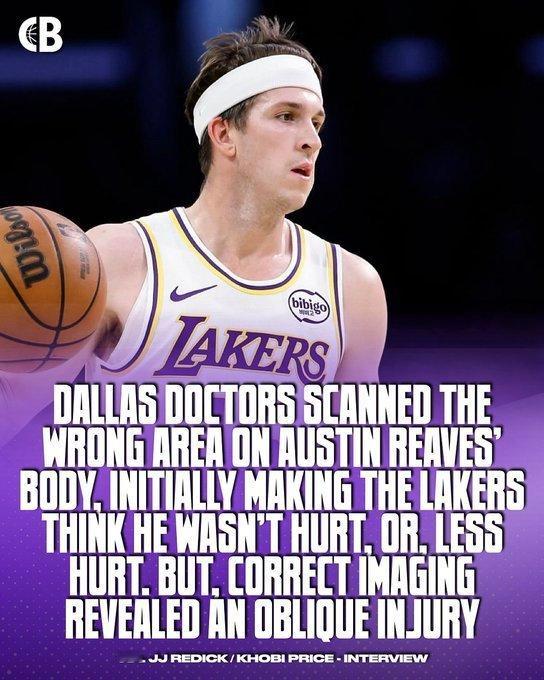 独行侠发表声明，驳斥了雷迪克声称他们给里夫斯扫描错了部位的说法：“我们的医疗团队