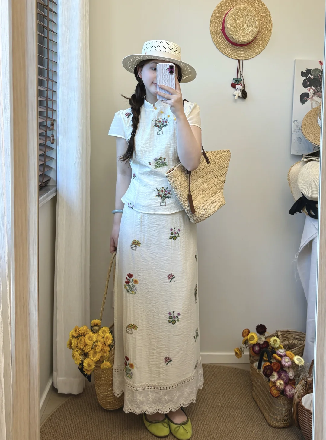🌿温温柔柔的新中式套装～～