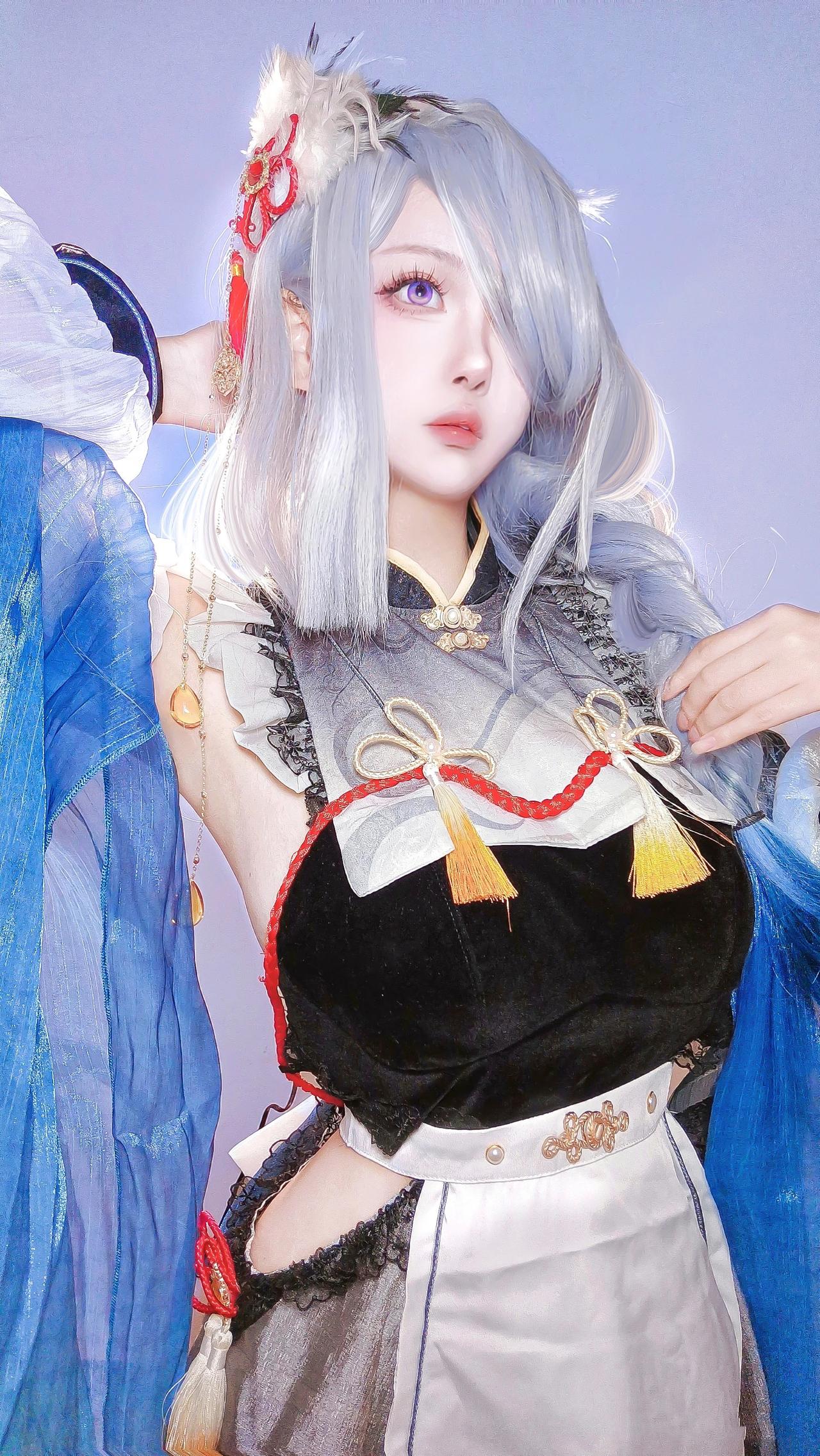 这是小姨，战场可以没她，但cos场合不能没她!#游戏# #原神# #二次元#