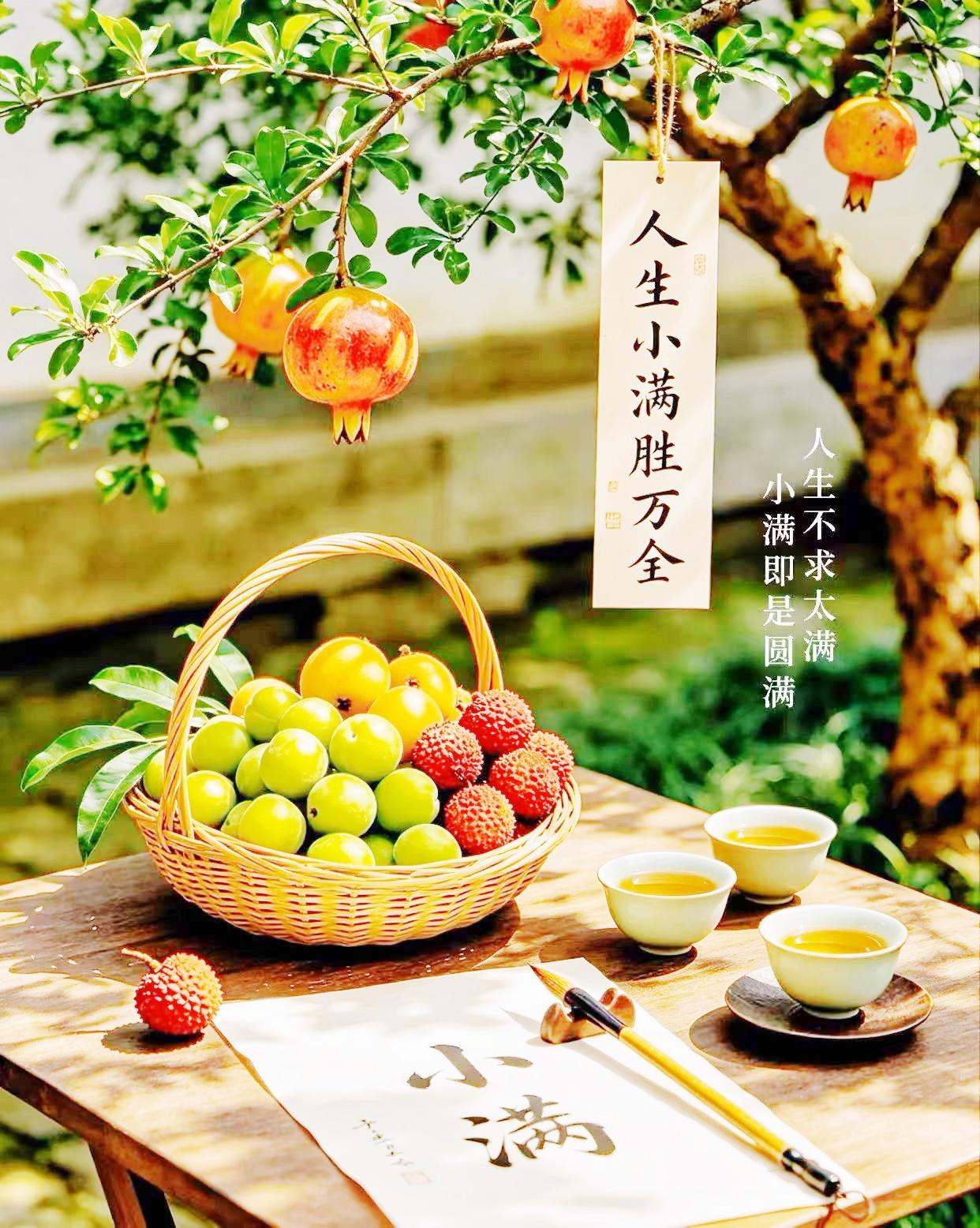 今日小满将满未满，才是美满；人生不求太满，小满即是圆满二十四节气 物致丰盈夏意浓