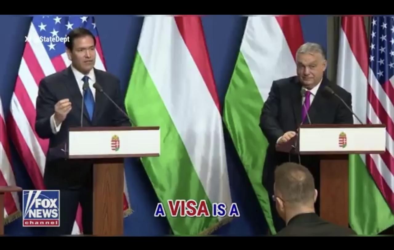 “我已经多次说过”

美国国务卿马可·卢比奥表示，签证不是一项受保障的权利：
