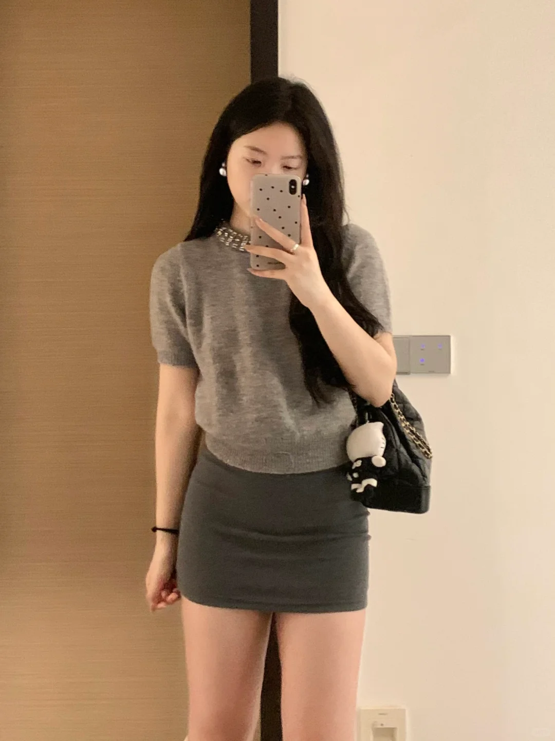 165/120 微胖穿搭 miu系小千金感
