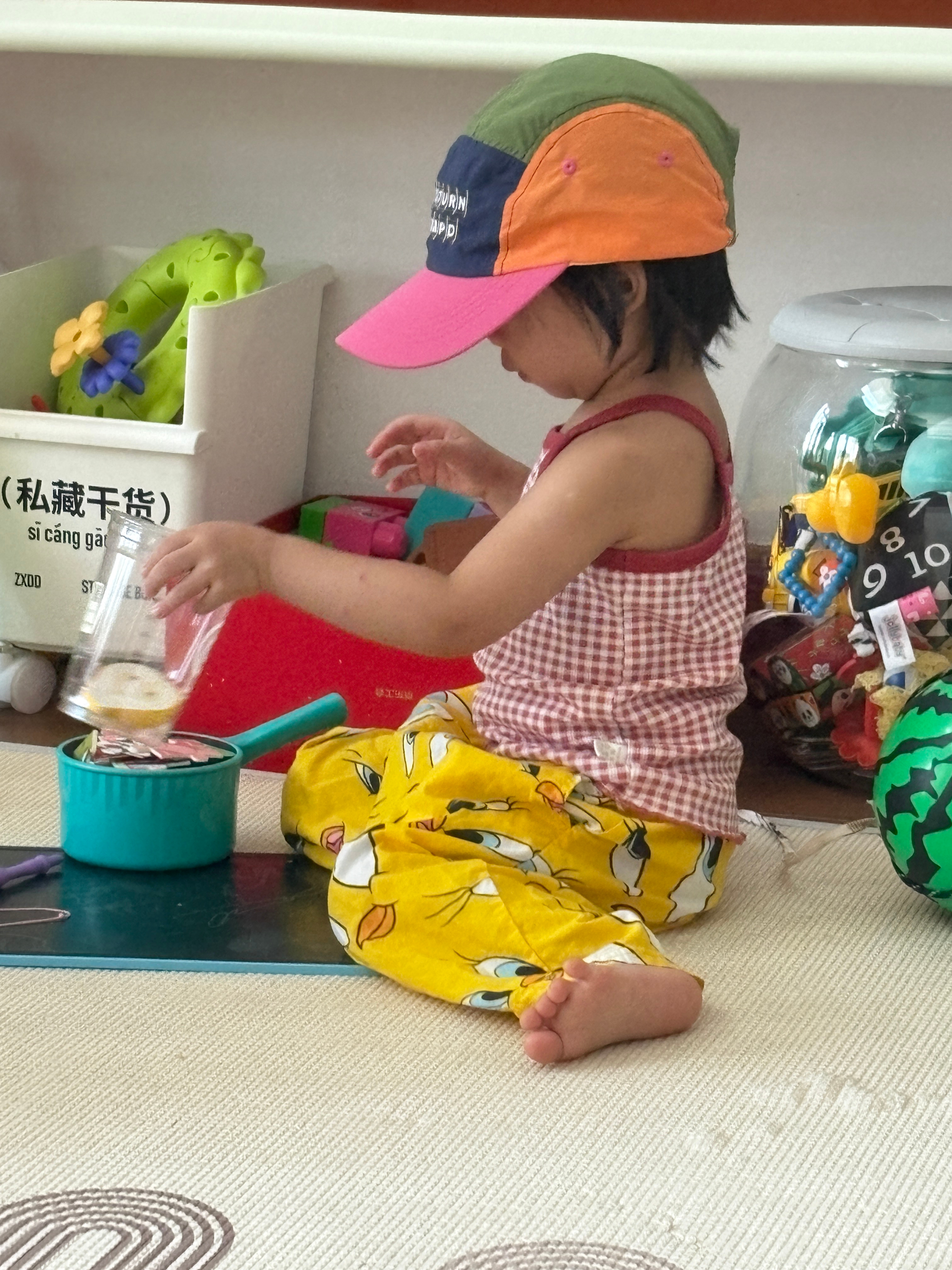 在家也保持时尚的丸姐 