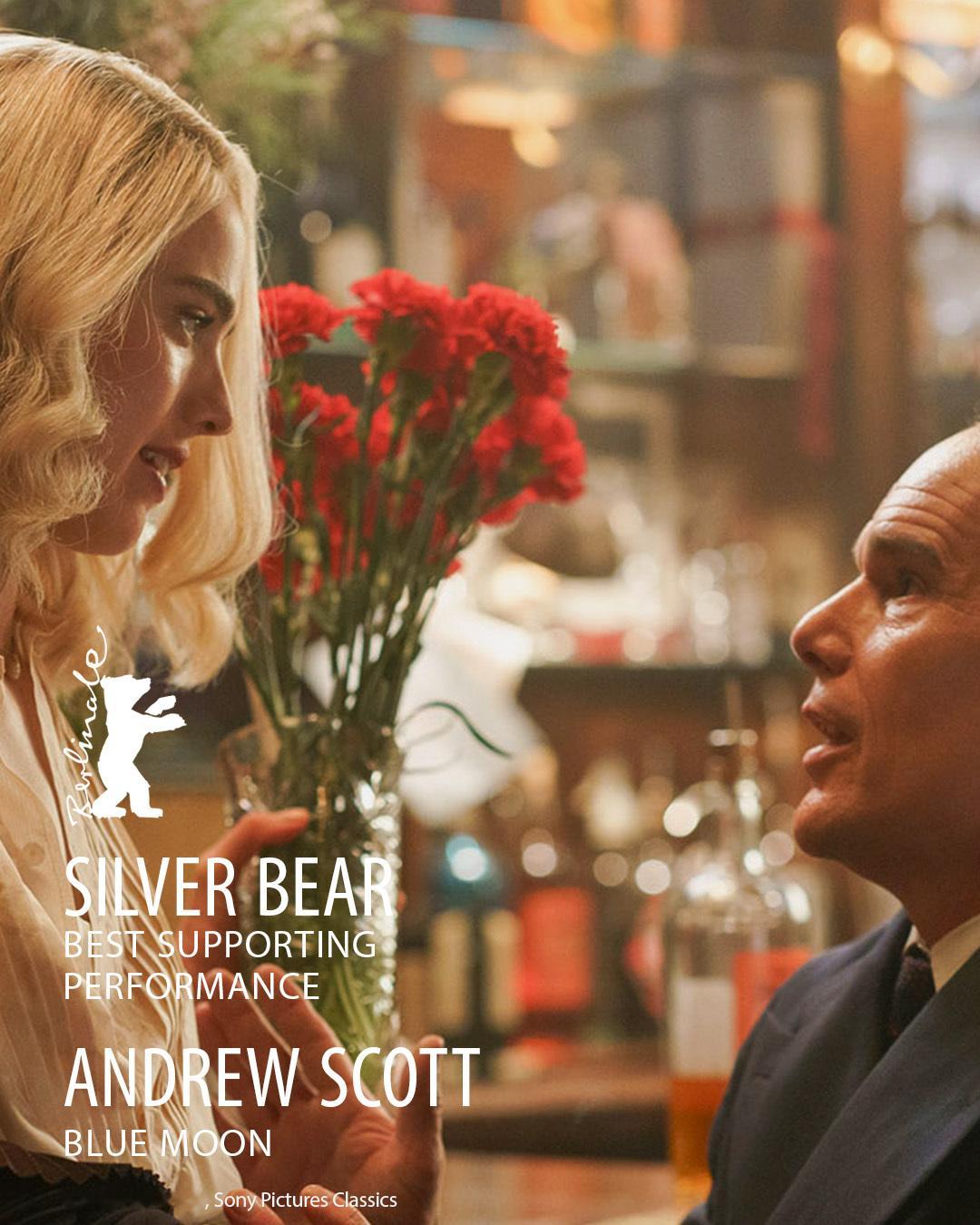 安煮老师 Andrew Scott 凭借《蓝月亮》获得 柏林电影节 最佳男配角奖