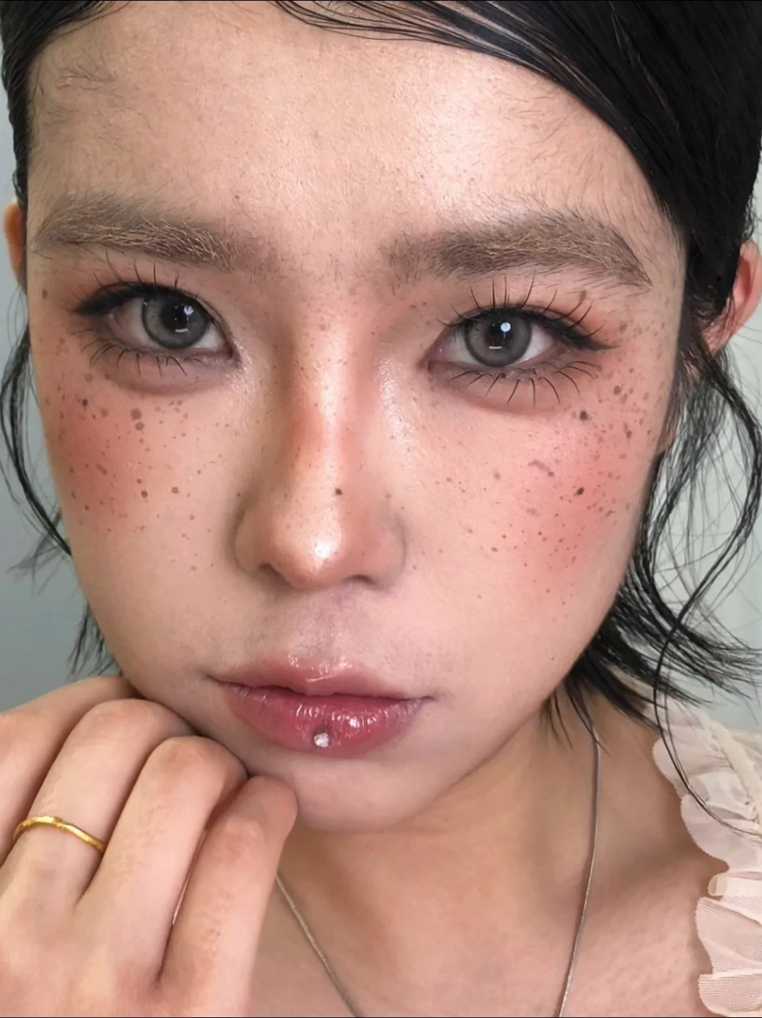 摩卡雀斑妆