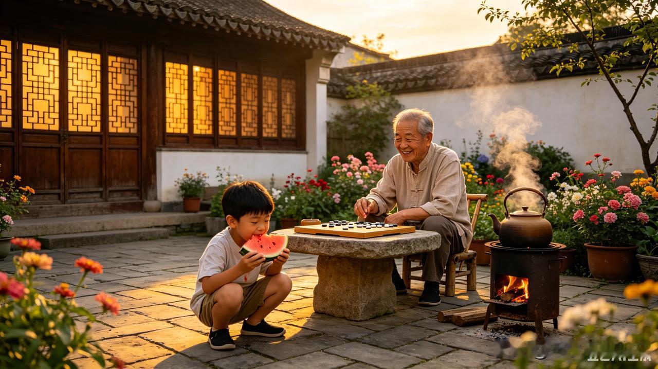 退休生活
           一
边敲棋子边品茶，
半弄平仄半种花。
无事兜兜