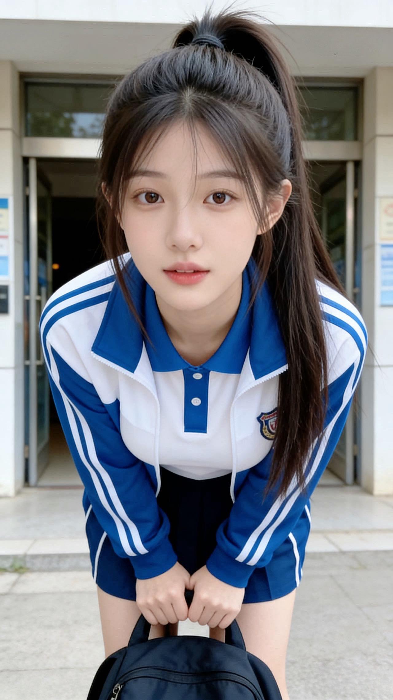 少女 jk穿搭 可爱萌妹 校园 美女