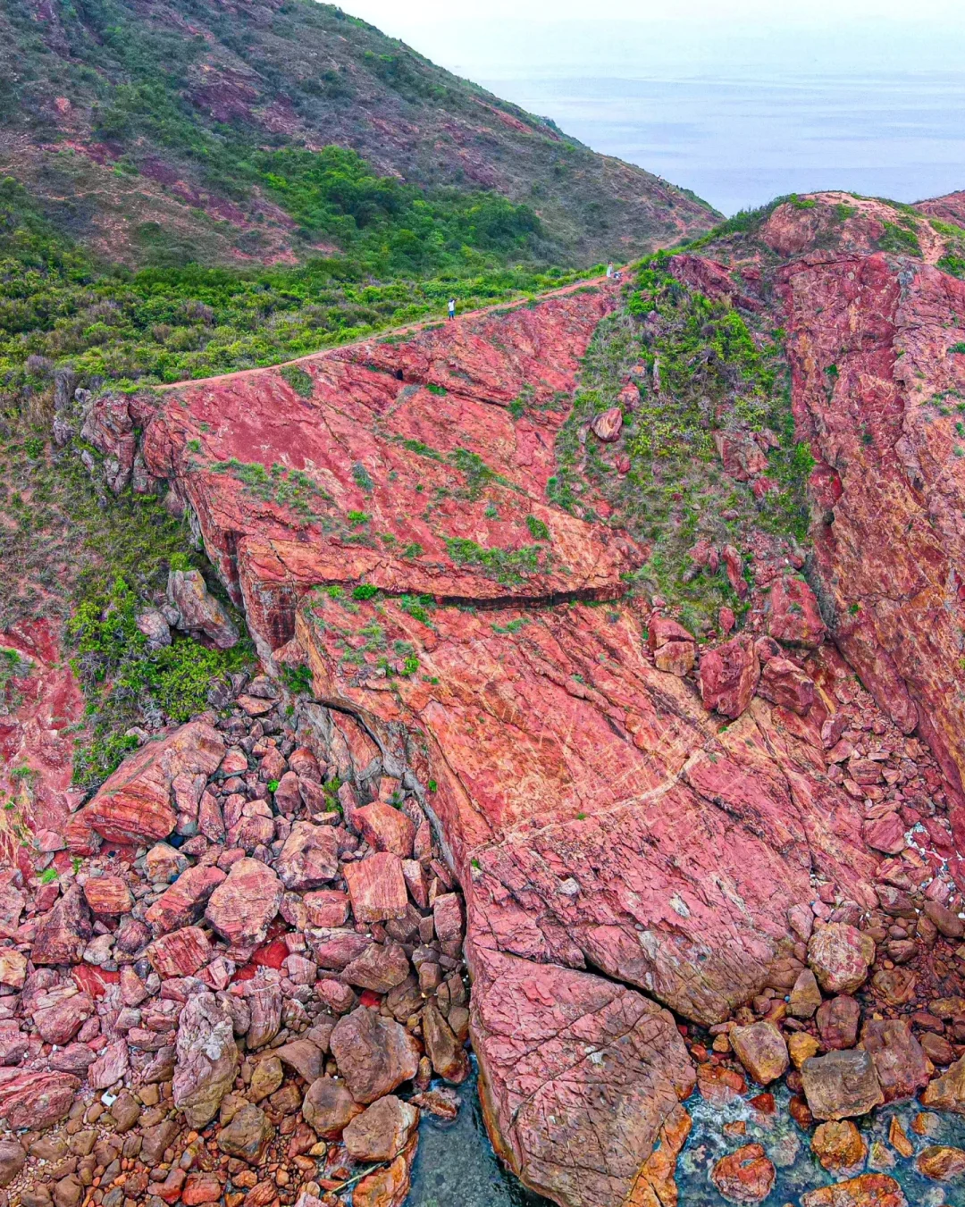 🔥香港赤红海岸跳岛：7️⃣赤洲  《堤坝崖》