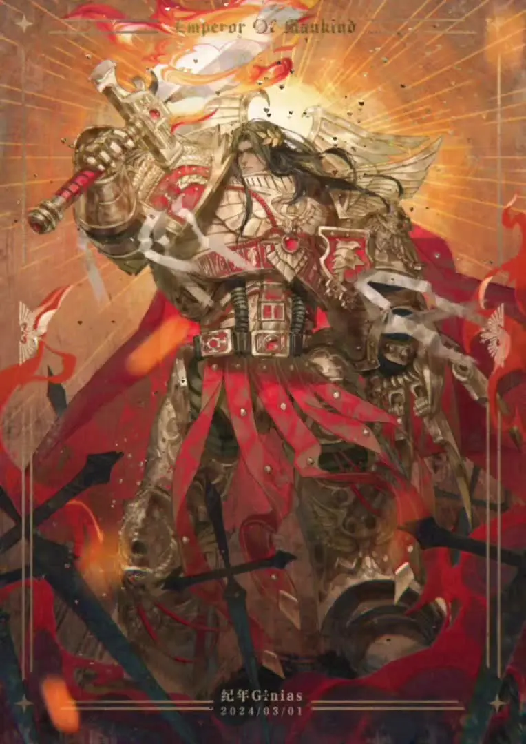 那一夜，帝皇思索良久。他想到了千千万万在统一战争中牺牲的雷霆战士。 难...