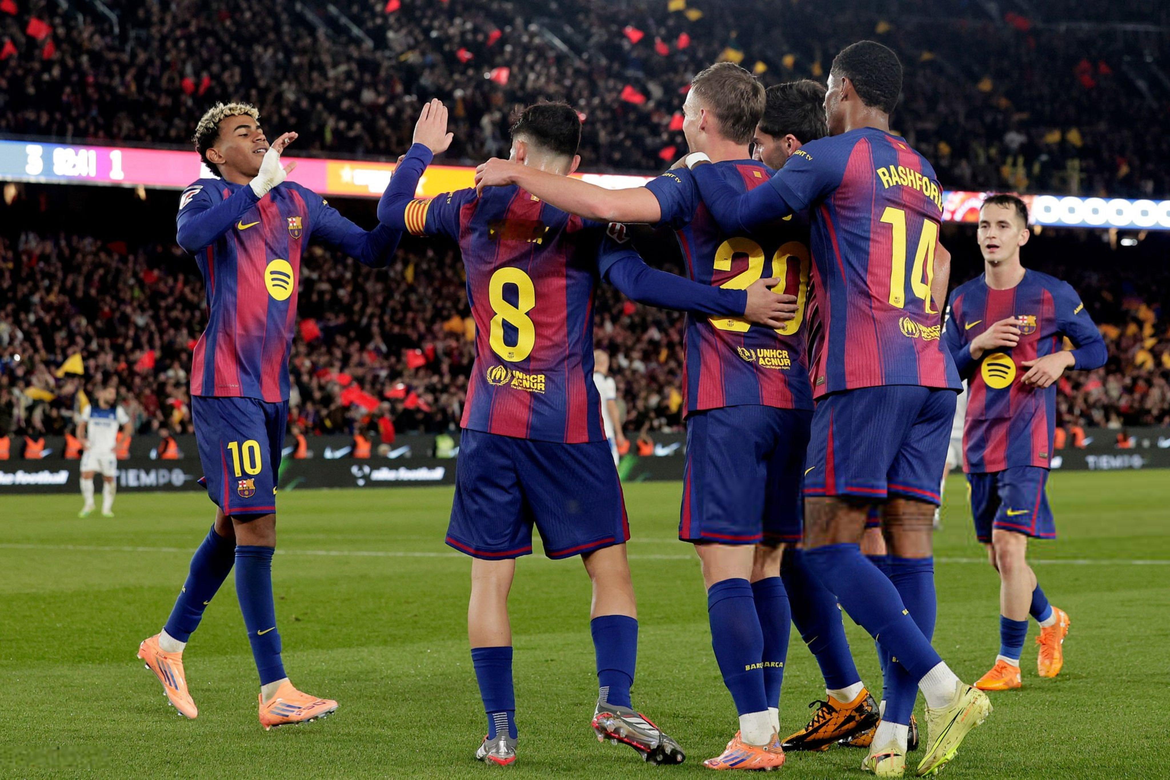 巴塞罗那自 2019/2020 赛季以来首次取得联赛主场 7 连胜： ✅ 6-0