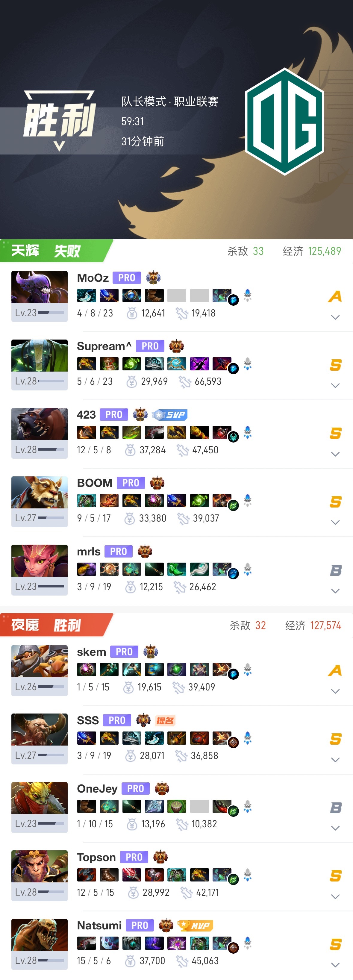 【BLAST S8】 小组赛对阵Mouz 第一局比赛时长：59分钟人头比：33: