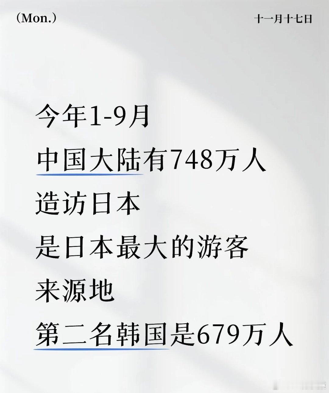 中国和韩国是今年去日本最多的外国游客，搞事早苗怎么敢同时得罪的？ 