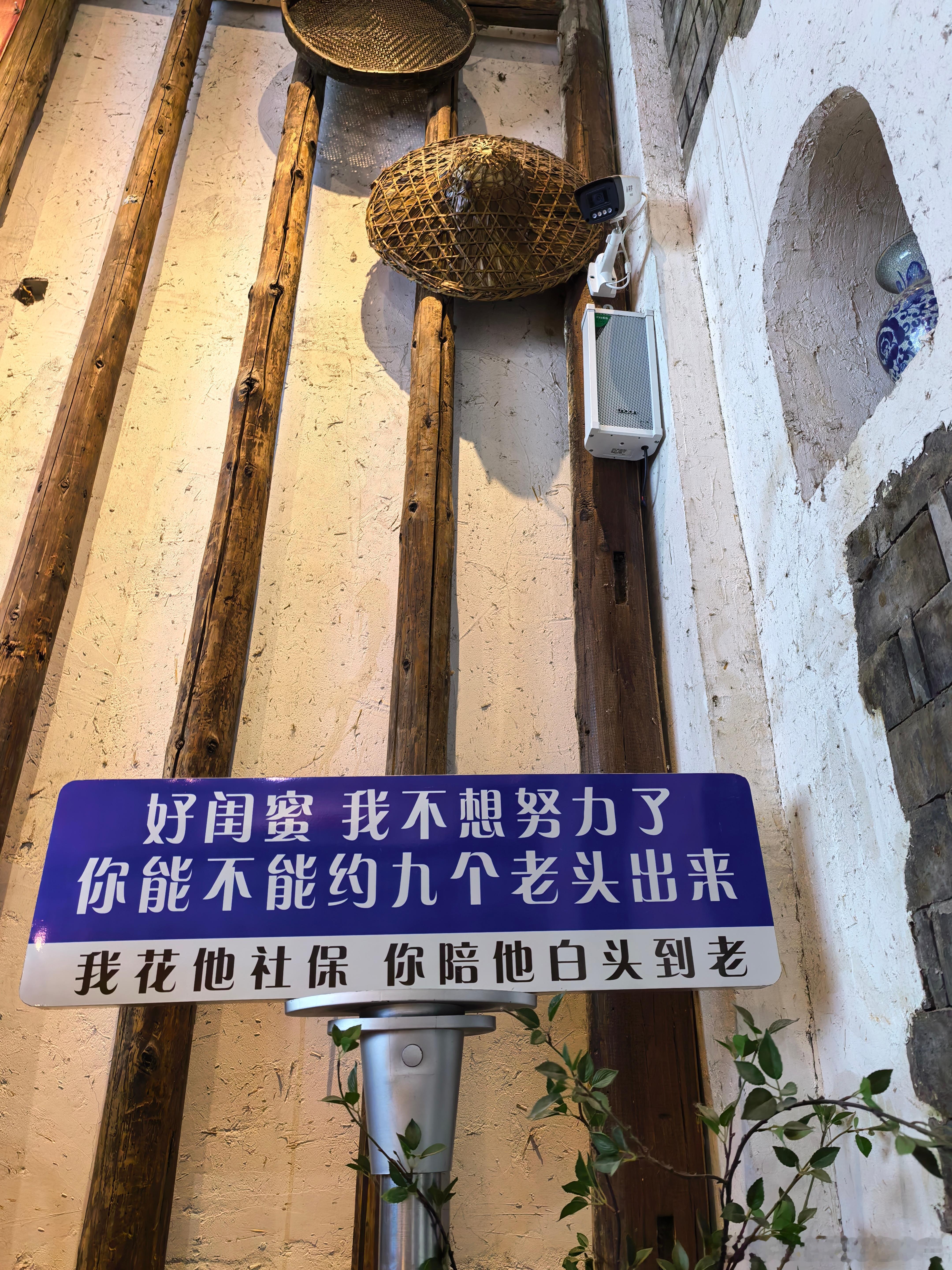 好闺蜜 我不想努力了。你能不能约九个老头出来。我花他社保。你陪他白头到老。