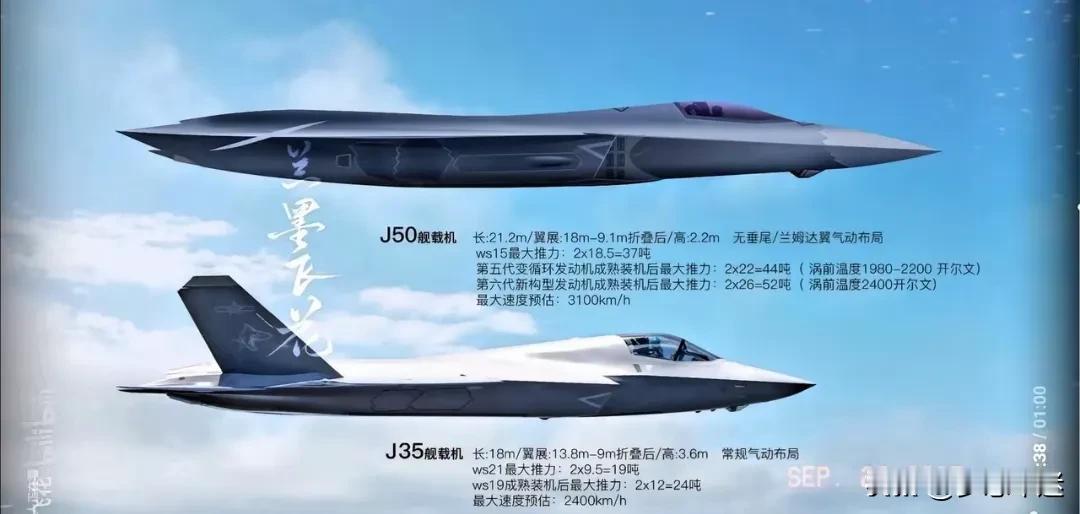 歼35已经在福建舰上弹射成功，再过几年歼50再成功上舰！那舰载机就是碾压级别的存