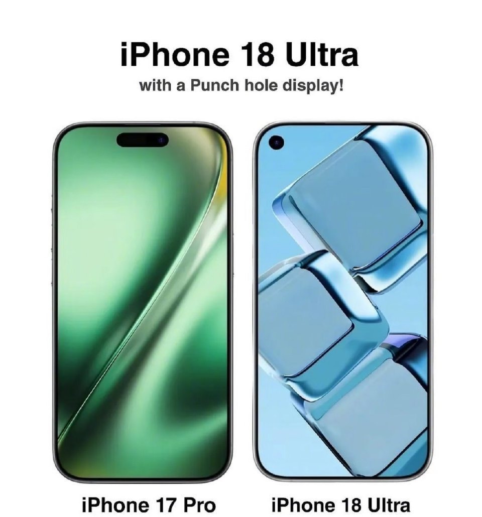 iPhone18Pro系列屏幕曝光我嘞个豆，这小型镜头孔是真丑～ ​​​