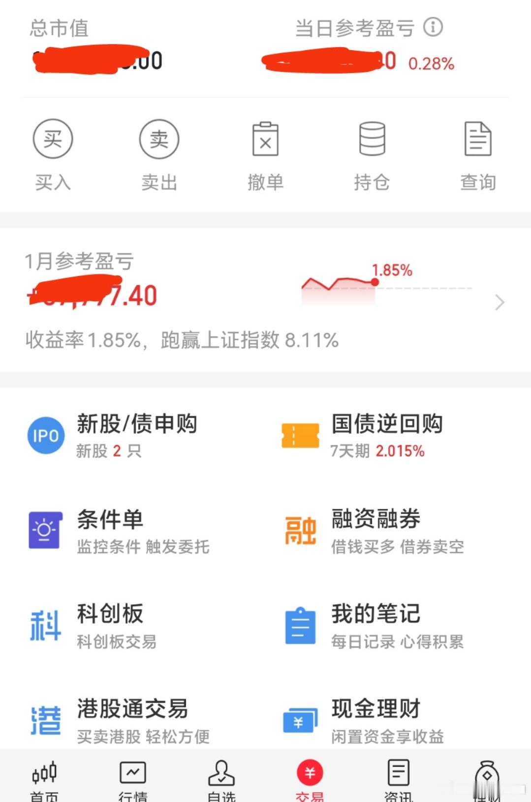 今天持仓的大票长势不错，有涨停的势头。现在就打野练手为主，大票更加安全靠谱。现在