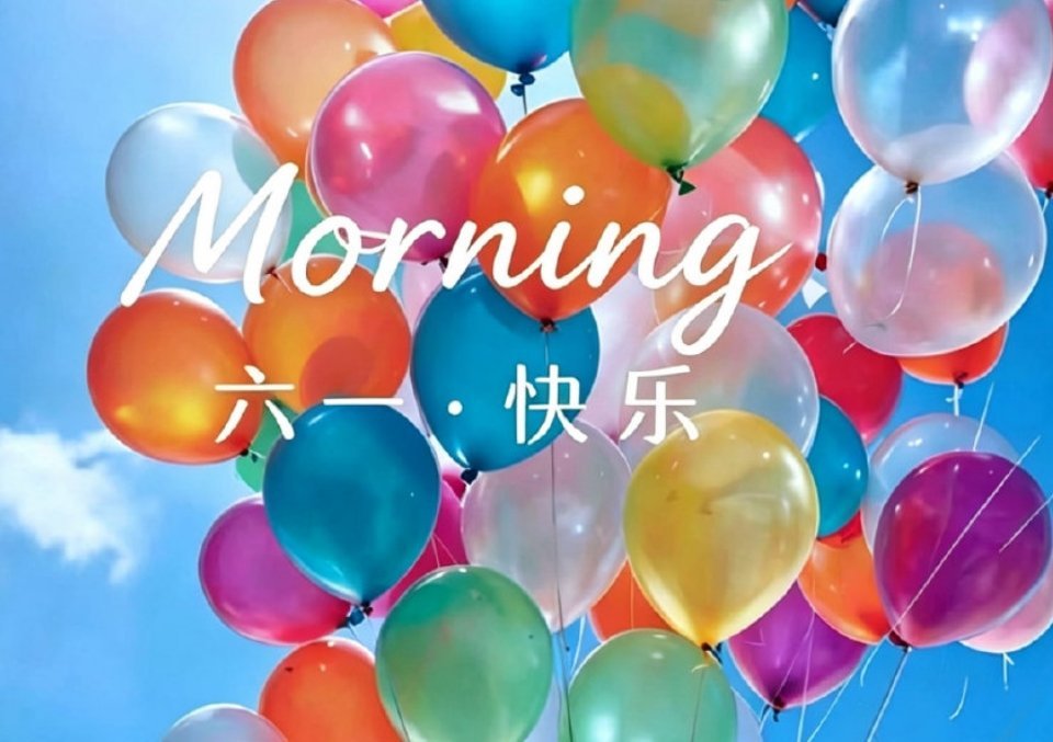 早安 不管几岁快乐万岁🎉，小朋友大朋友们六一快乐哦！早安！ 