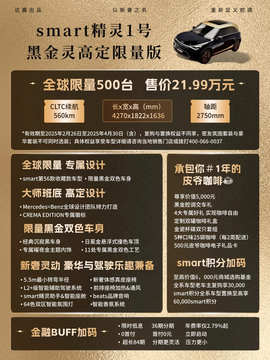 种草此CAR｜左滑一下🖤秒变smart限量精灵