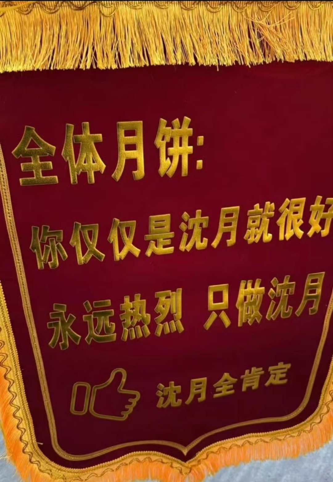 粉丝给沈月送只是沈月奖从风波里的误解，到工作室的“你仅仅是沈月就很好”，再到粉丝