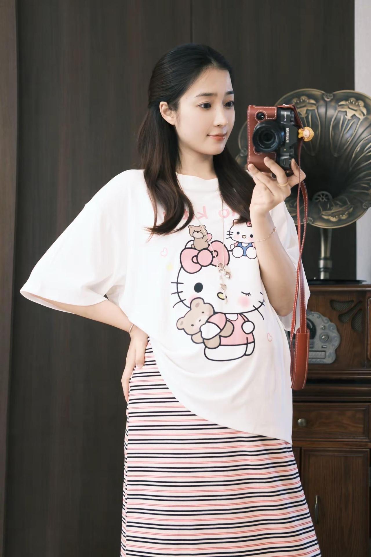 🎀kittyt恤 孕妈妈穿搭