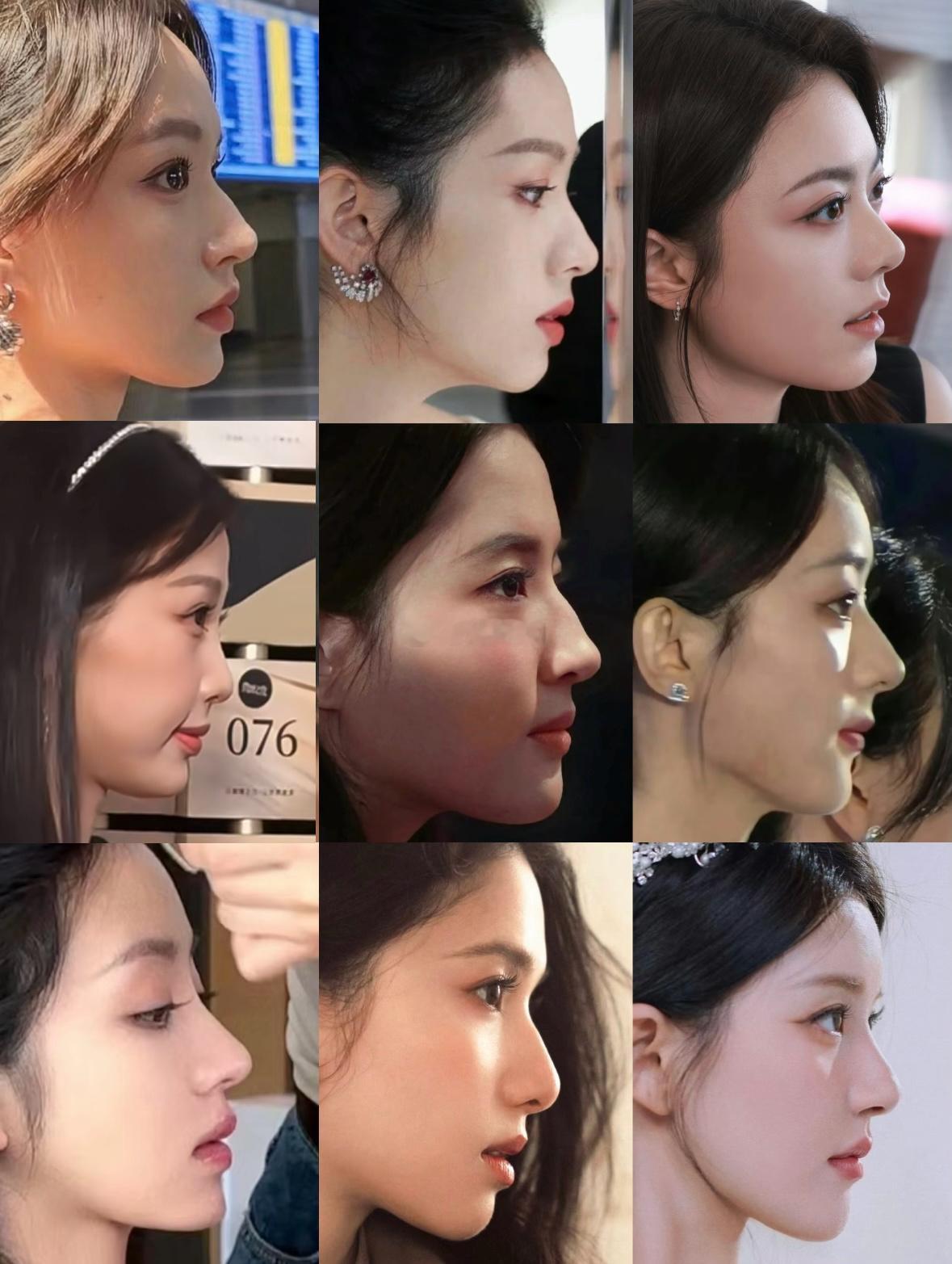 一些令人震惊的女明星侧颜 