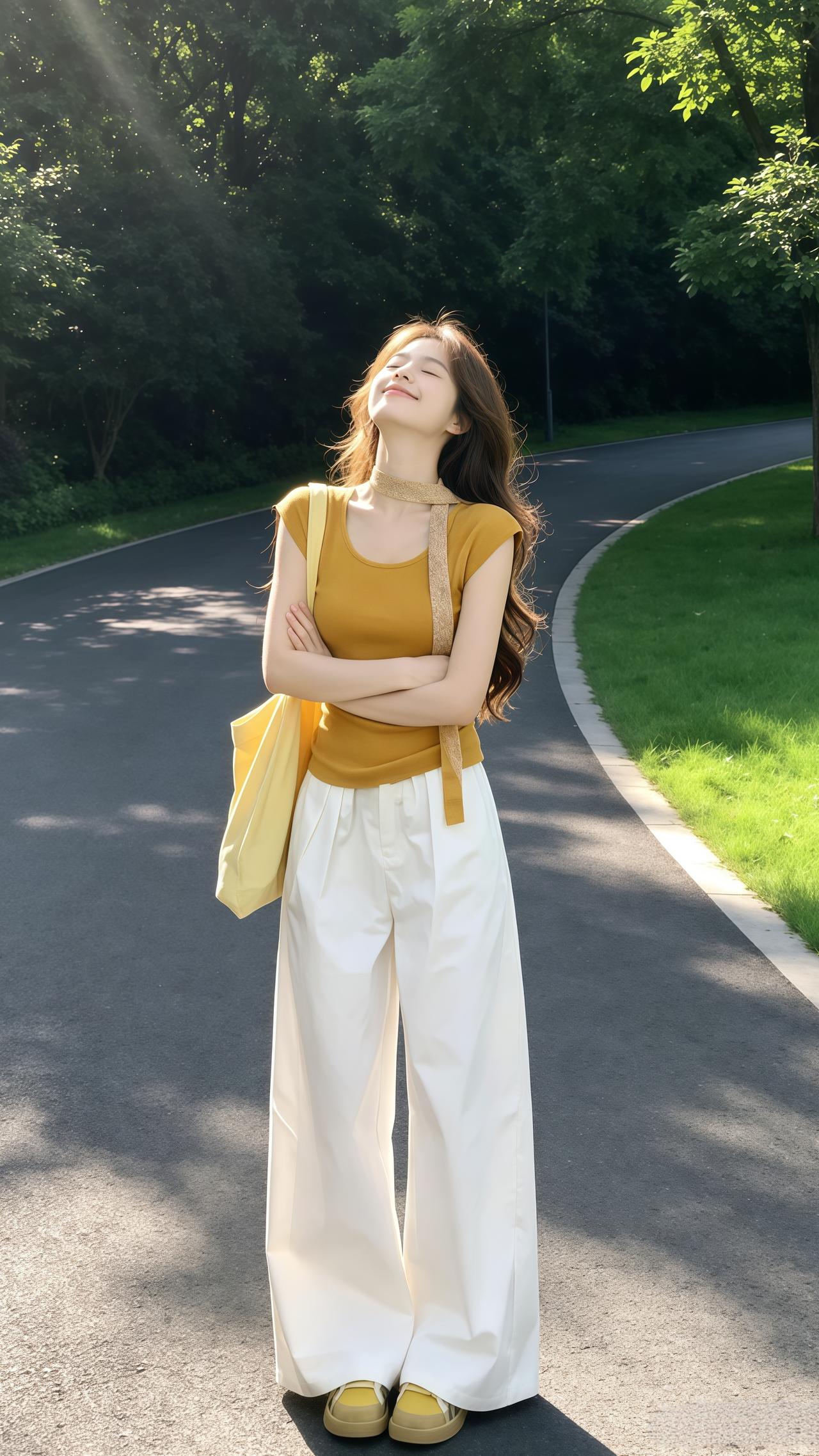 ootd女生穿搭 夏天穿黄色系真的好明媚 夏季穿搭穿搭韩系穿搭