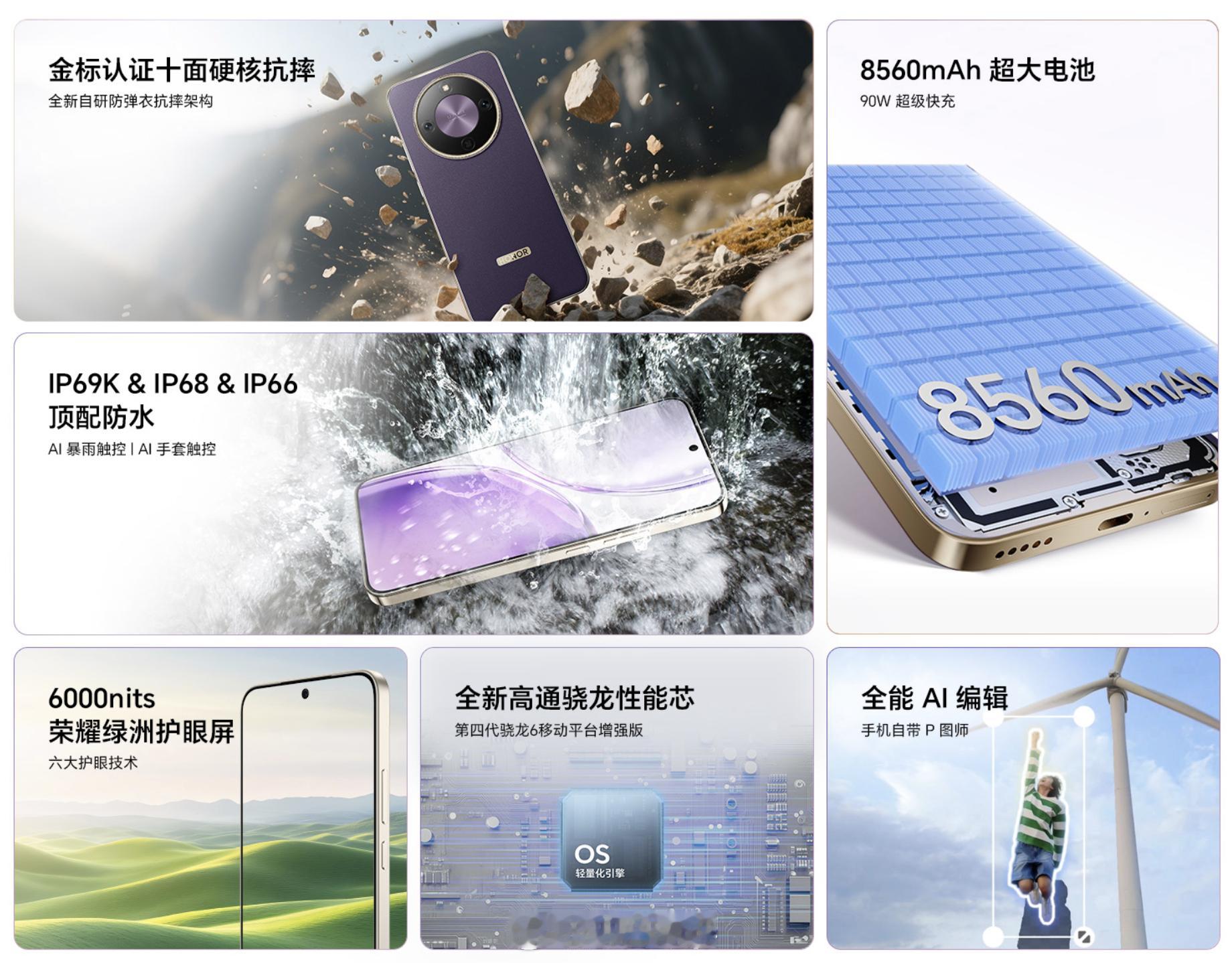 不仅有荣耀X80 Pro Max，荣耀还上架了台X70 Pro Max：；6.7