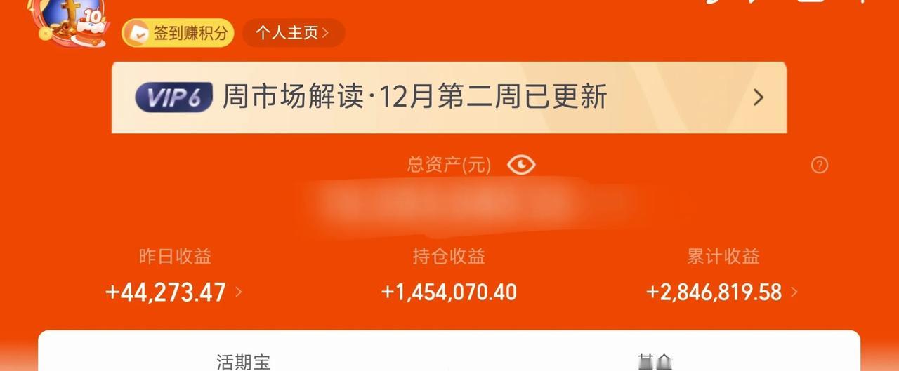 万日长投第2862天，昨天基金收益4.4W+。
对于我来说，投资就是一场长跑，万
