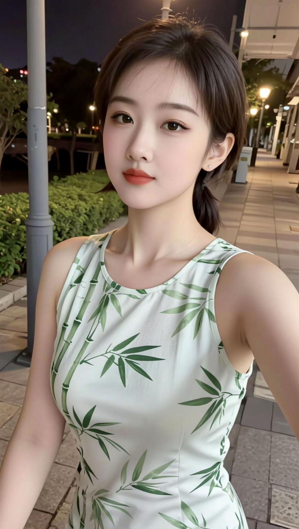 AI绿植风自拍 抖音ai创作