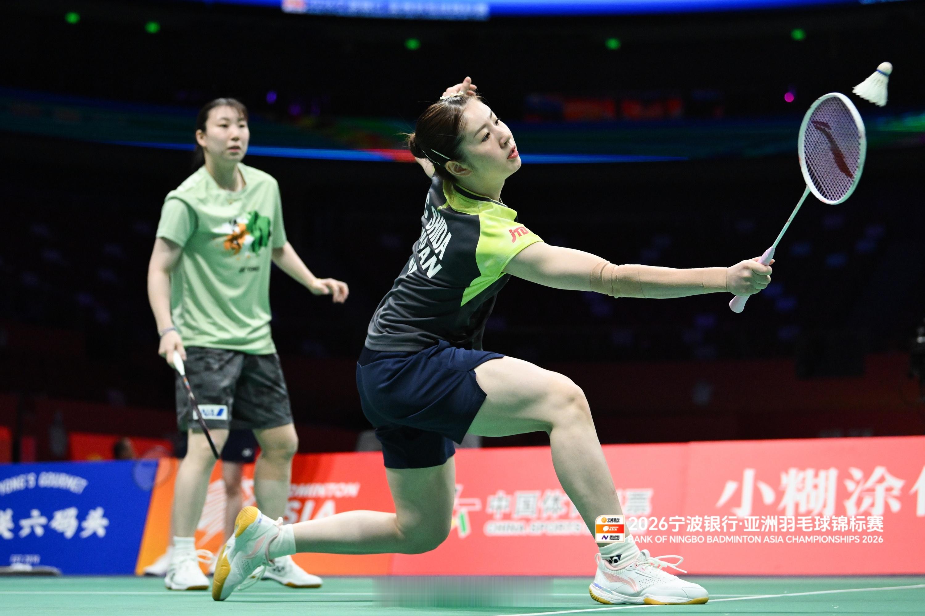 志田千阳：没有人乐意接受输球，会尽力去调整亚锦赛女双首轮，日本组合志田千阳/五十