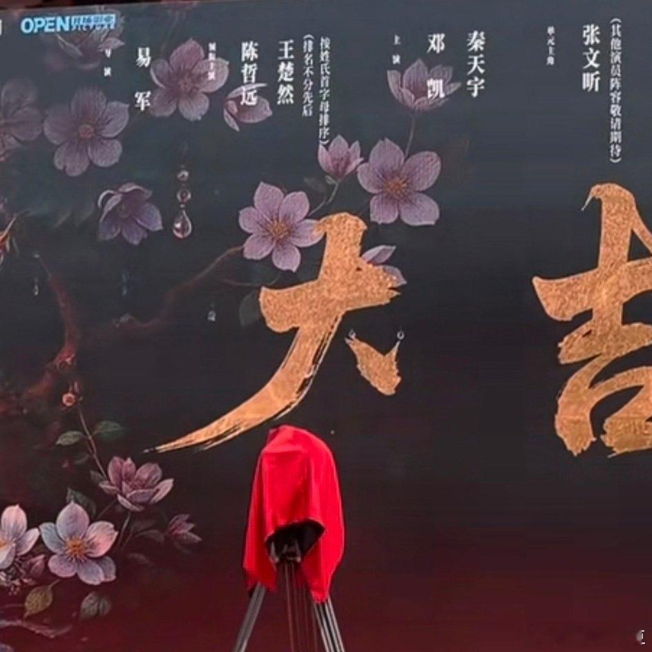 陈哲远王楚然浮生开机了 陈哲远王楚然排名不分先后按姓氏首字母排序！男二邓凯，男三