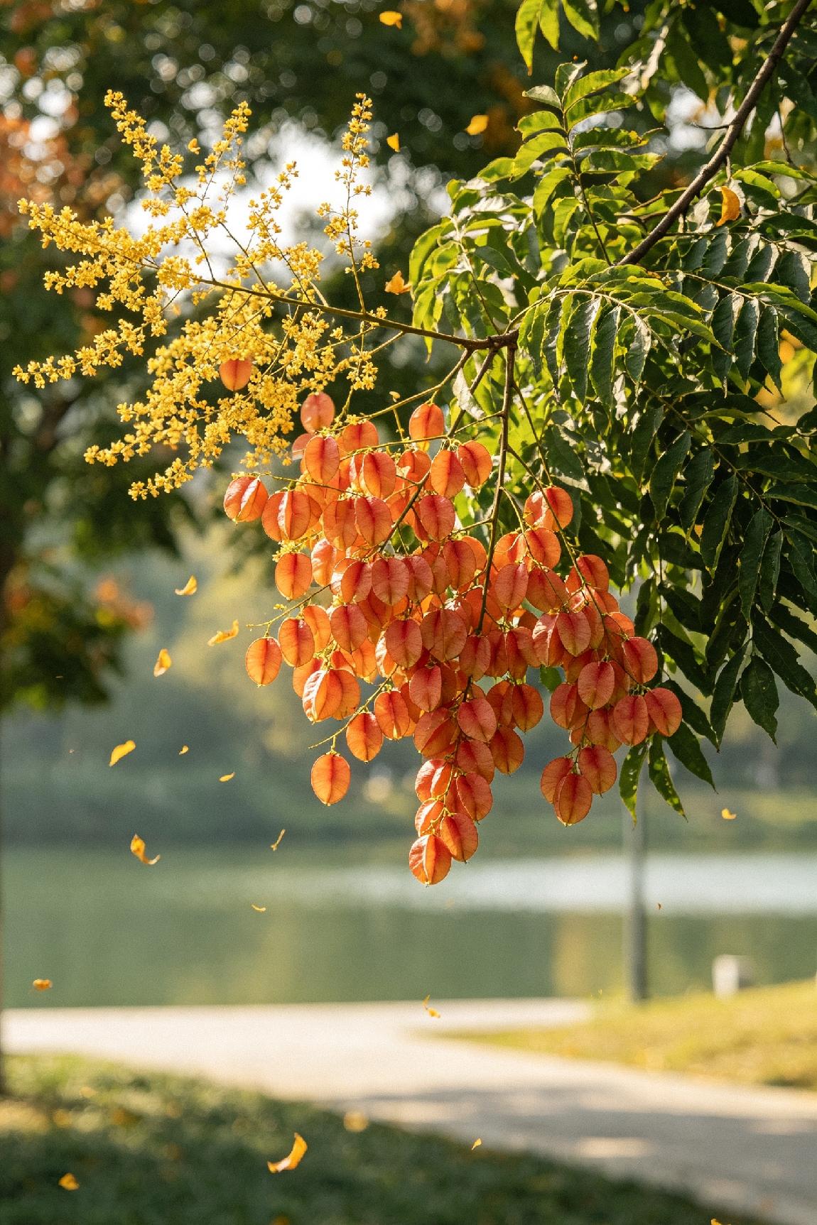 成都青龙湖栾树花开：读懂栾树，才算读懂史铁生的人生自愈
 
世人都爱银杏的璀璨、