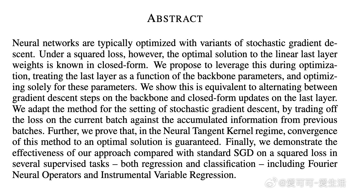 [LG]《Closed-Form Last Layer Optimization
