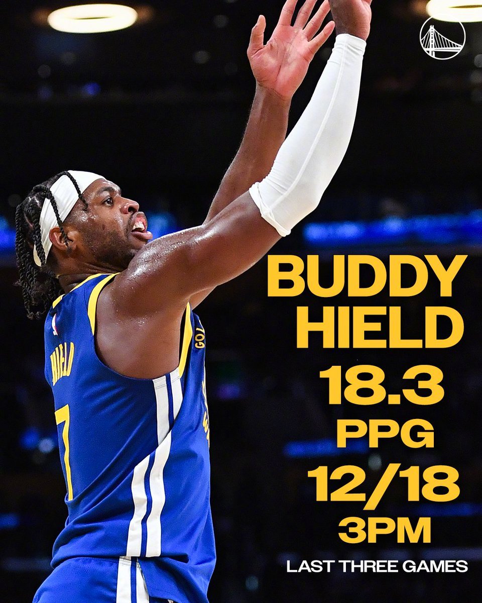 过去三场比赛中，希尔德场均贡献18.3分，三分18投12中🔥 