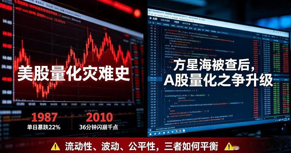 单日暴跌22%，36分钟狂跌千点！量化曾重创美股，方星海被查，全民热议A股量化困