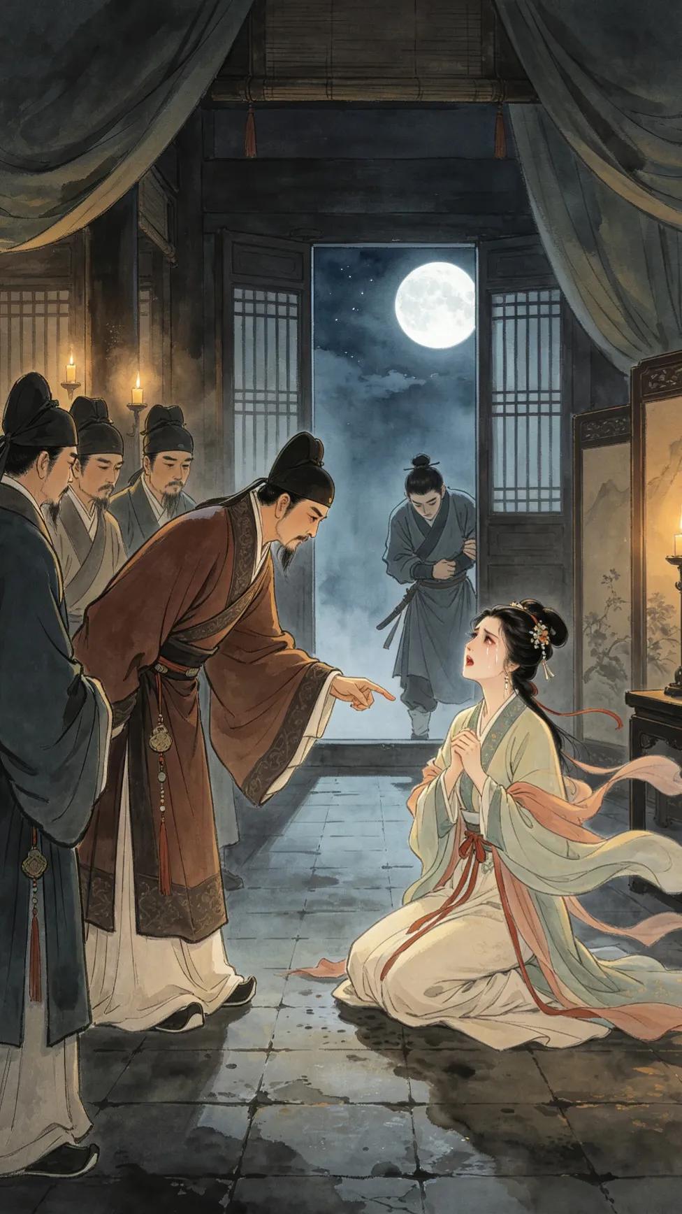 西门庆想讹潘金莲，可惜没讹成。潘金莲提供了一个面对审问的应对策略。
审问奸情，自